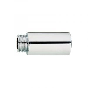 Rallonge de robinet lux laiton chrome dn 15 (1/2') x 20 mm