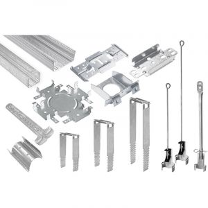 Hexim &ndash; Profil&eacute; CD 60/27 construction s&egrave;che 60 x 27 mm &ndash; Longueur 200 cm &ndash; Lot de 5 &ndash; Acier galvanis&eacute; pour isolation acoustique et thermique