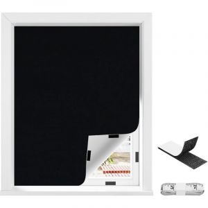 Woltu - Store Occultant sans Per&ccedil;age, 300x145cm, 100% Opaque, Store Occultant Portable, Rideau Occultant Thermique, Noir