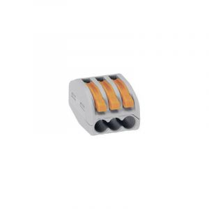 Borne de raccordement WAGO 222-413-1 flexible: 0.08-4 mm² rigide: 0.08-2.5 mm² Nombre de pôles: 3 gris, orange 1 pc(s) S55241