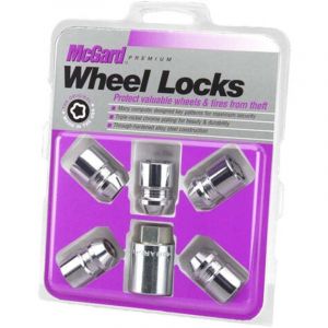 5 Ecrous Antivol Su Mcgard 1/2x20/ 60&deg;/ Long. 37mm/ &Oslash;19/21mm