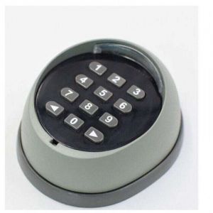 Clavier en m&eacute;tal pour ouvre-porte, clavier &agrave; code roulant 433 MHz, clavier de contr&ocirc;le d'acc&egrave;s pour porte de garage de haute qualit&eacute;, noir et gris