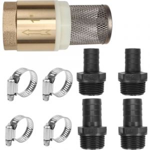 Clapet De Pied, Cr&eacute;pine D'aspiration Avec Clapet Anti-Retour, Clapet De Pied En Laiton, Filtre D'aspiration De 25 Mm Avec Dispositif Anti-Retour,