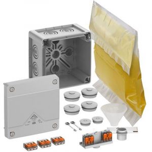 Els Abox Pro Xt Slk-4&sup2; - Bo&icirc;te De Jonction &Eacute;tanche Ip68 Avec R&eacute;sine Moul&eacute;e Et Connecteurs De C&acirc;ble - Bornes Fixes Au Sol Et Sans
