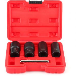 Jeu de 5 douilles torsad&eacute;es, jeux de douilles extracteur d'&eacute;crous douille pour extracteur de boulon endommag&eacute;s Twist Socket Set Roue de verrouillage