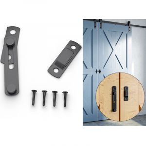 Verrou Porte Coulissante Serrure Volet Loquet Porte Verrou Portail &agrave; Bascule Boulon avec Vis pour Porte, Fen&ecirc;tre, Placard et Jardin A