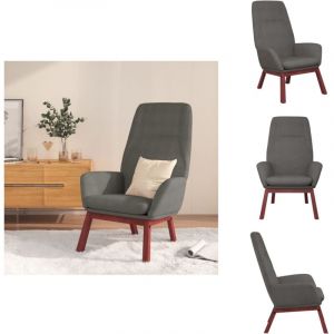 Chaise de relaxation Gris clair Tissu - Fauteuil Relaxant - Chaise Confort - Chaise Lounge - Chaise Design - Mobilier Salon