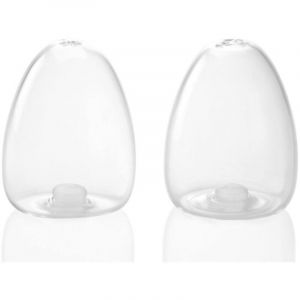 Sali&egrave;re et Poivri&egrave;re Design en Verre Transparent Ovo&Iuml;de