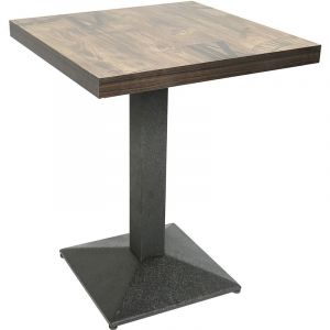 Haloyo - Table De Bar Haute Petite ,Table De Cuisine Pieds En Métal, Table à Manger Pour Maison Pub Bistro 60 x 60 x 75cm,Style européen