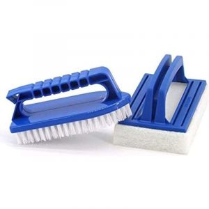 2 Pièces Brosse Éponge Ligne d'eau, Brosse De Nettoyage De Piscine Brosse De Mur De Piscine, Brosse Plancher Mur Piscine pour Nettoyer Piscine Spa