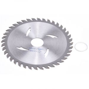 Lame de Scie Circulaire 40T, Disques de Coupe en Bois Lame Scie à Bois en Carbure Roue 125 x 22,23 mm