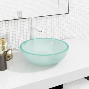 Lavabo Verre trempé - Vasque à poser Lavabo à poser 35x12 cm Dépoli BV362294 - BonneVie