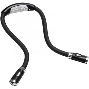 Bardusch-Lampe de lecture pour lire au lit, lampe de lecture de cou, mains libres, 4 LED, 3 niveaux de luminosit&eacute;, id&eacute;ale pour lire en voiture, faire