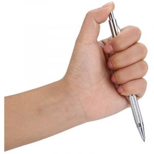 Stylo &agrave; Tracer en Carbure, Stylo Graveur de Pr&eacute;cision avec Pointe Acier Tungst&egrave;ne pour Gravure sur Verre, M&eacute;tal, Bois, C&eacute;ramique - Outil Compact pour