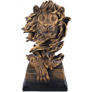 Statue de Lion en résine, figurine de Lion innovante et exquise, Vintage, pour la décoration de la maison, salon, porche, étude