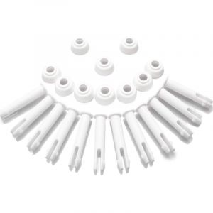 12 goupilles en Plastique de Piscine et 12 Joints , pour piscines métallique Rond 13'-24 'Intex et piscines à Cadre métallique rectangulaire,Intex