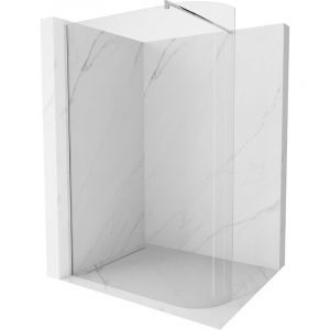 Mexen Kioto paroi de douche arrondie 140 x 200 cm, transparent 8 mm, Chrome - 800-140-101-01-06