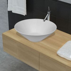 Maisonchic - Lavabo de salle de bain, Vasque de luxe, Evier, Bac à laver en porcelaine blanc pwfn23200 design in