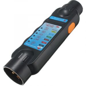 Testeur Remorque 7 Broches, 12V Testeur Prise Remorque 7 Broches Male, Testeur Prise Remorque Feux Circuit De C&acirc;blage Outils Diagnostic, Convient