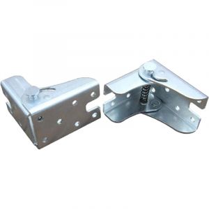 Support pliant autobloquant pour pieds pliants, plan de travail pliant, table de cuisine pliante (2 argent)