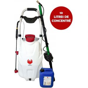 Pulvérisateur Électrique Pro Sprayer iii 35L – Pulvérisateur Électrique Toiture Longue Portée 10m - 2 Batteries + Perche Télescopique 5,4 mètres +