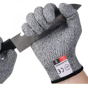 Gants de Travail, Gants Anti-Coupures Enfant Femme, Gants de Coupe Protection de Niveau 5 pour Cuisine, Jardinage, Bricolage, Ext&eacute;rieur Explore