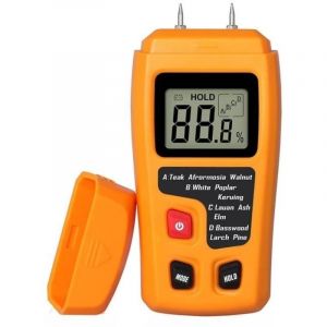 Testeur D'Humidit&eacute; Du Bois Portable Testeur D'Humidit&eacute; Lcd pour La Mesure de L'Humidit&eacute; Du Papier de Bois de Chauffage