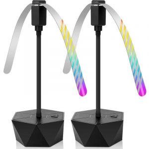 Ventilateur Anti-Mouche, Ventilateur R&eacute;pulsif Pliable et Suspendu, Aucun Produit Chimique N&eacute;cessaire R&eacute;pulsif, 2PC Ventilateur Anti-moustiques pour