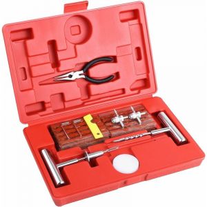 ZVD - Kit de Réparation de Pneu Automobile - Outils Multifonction, Crevaison, Coffret Complet