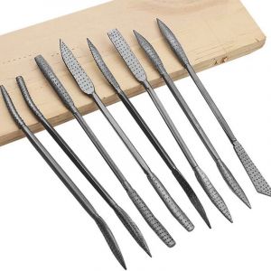 8 Pcs Outil De Sculpture Sur Pierre Burins, Outils &Agrave; D&eacute;couper En Acier Tungst&egrave;ne En Bois En Pierre Section Sculpt&eacute;e Carbure Outil Professionelle