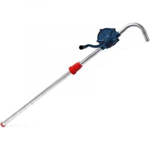 Largeight - Wiltec Pompe vidange Huile P&eacute;trole Diesel &agrave; manivelle &ndash; d&eacute;bit 22 l/min &ndash; Tube 975 mm, Raccord pour f&ucirc;t G2 &ndash; Aspiration et Transvasement