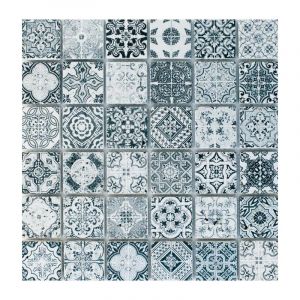 Mosaïque Travertin Décoré Meknes 48x48mm