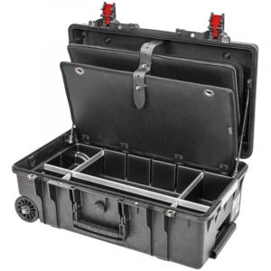 Stier - Valise à outils Premium avec roulettes et poignée télescopique, apte au transport aérien, vide