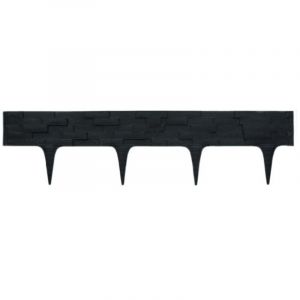 Bordure Pierre De Parement Grise Long 80 Cm Hauteur 9,5 Cm Epaisseur 1 Cm