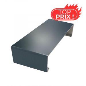 Eclisse ECO50 de couvertine pour acrot&egrave;re toit-terrasse - Gris Anthracite - RAL 7016 - ALUHOME