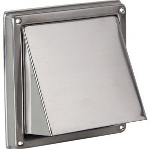 Banyo - Hotte d'air avec grille &agrave; lamelles sus bl 150, jusqu'&agrave; 350 m&sup3;/h avec moustiquaire, ral 7021