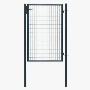 Portillon grillagé Eco l.105 x H.150 cm, gris - Dirickx