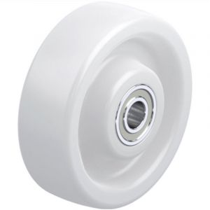 2gt Roues Et Roulettes - Roue polyamide blanc diam&egrave;tre 200 x 50 al&eacute;sage 25 longueur de moyeu 60 mm roulement &agrave; billes