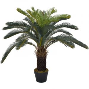 Maison Chic - Plante artificielle Plante Déco Fleur Artificielle avec pot Palmier Cycas Vert 90 cm 24368