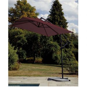Ozalide - Parasol d&eacute;port&eacute; 3x2m - bordeaux - superking