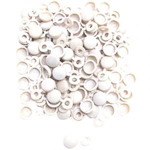 250 Cache-rivets blancs