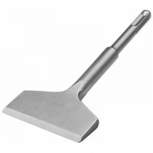 Alovez - sds Plus Burin plat 165 mm x 75 mm Burin à bec coudé Burin professionnel Burin large pour utilisation en céramique Dalles de sol
