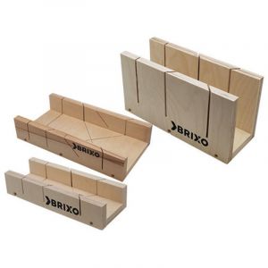 Boîte à coupe-corniches 240×60×35 mm en bois de hêtre pour moulures – Brixo