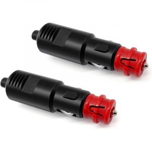 Gabrielle - 2 Pcs 12V/24V Prise Allume-Cigare Fiche Universelle avec Fusible 8A,Allume-Cigare Connecteur de Prise Mâle pour Camions Automobiles