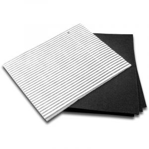 2x filtres compatible avec Bomann 60cm hotte aspirante - 1x filtre &agrave; charbon actif, 1x filtre &agrave; graisses - Vhbw