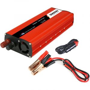 Onduleur DC 24V vers AC 220V / 230V - Convertisseur de Tension 3000W avec 2 Prises USB, idéal pour les Voyages et les Voitures