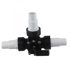 Vanne de piscine avec inverseur de tuyau, raccord 3 voies 1,5 pouce, embout de rechange pour tuyau PVC + m&eacute;tal