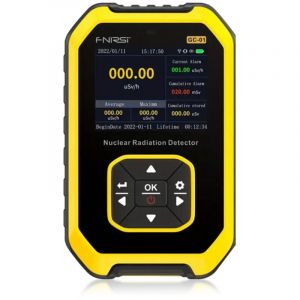 Compteur GeigerCompteur Geiger Détecteur de rayonnement nucléaire – Dosimètre de rayonnement avec écran lcd, portable, moniteur de rayonnement bêta