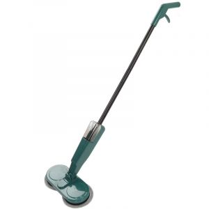 Ej.life - Balai &eacute;lectrique sans Fil, Balai &agrave; Main Rotatif &agrave; 90 Degr&eacute;s avec Deux T&ecirc;tes de Balai Rotatives et 4 Chiffons de Balai 60 Minutes