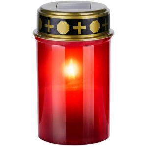 Bougie Pour Les Morts (cimeti&egrave;re) Avec Lumi&egrave;re Led Solaire
